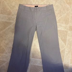 J. Crew Size 6 Light Gray Pants